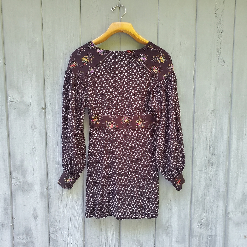 Free People Floral Balloon Sleeve Wonderland Dress - Picture 4 of 16